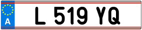 Trailer License Plate